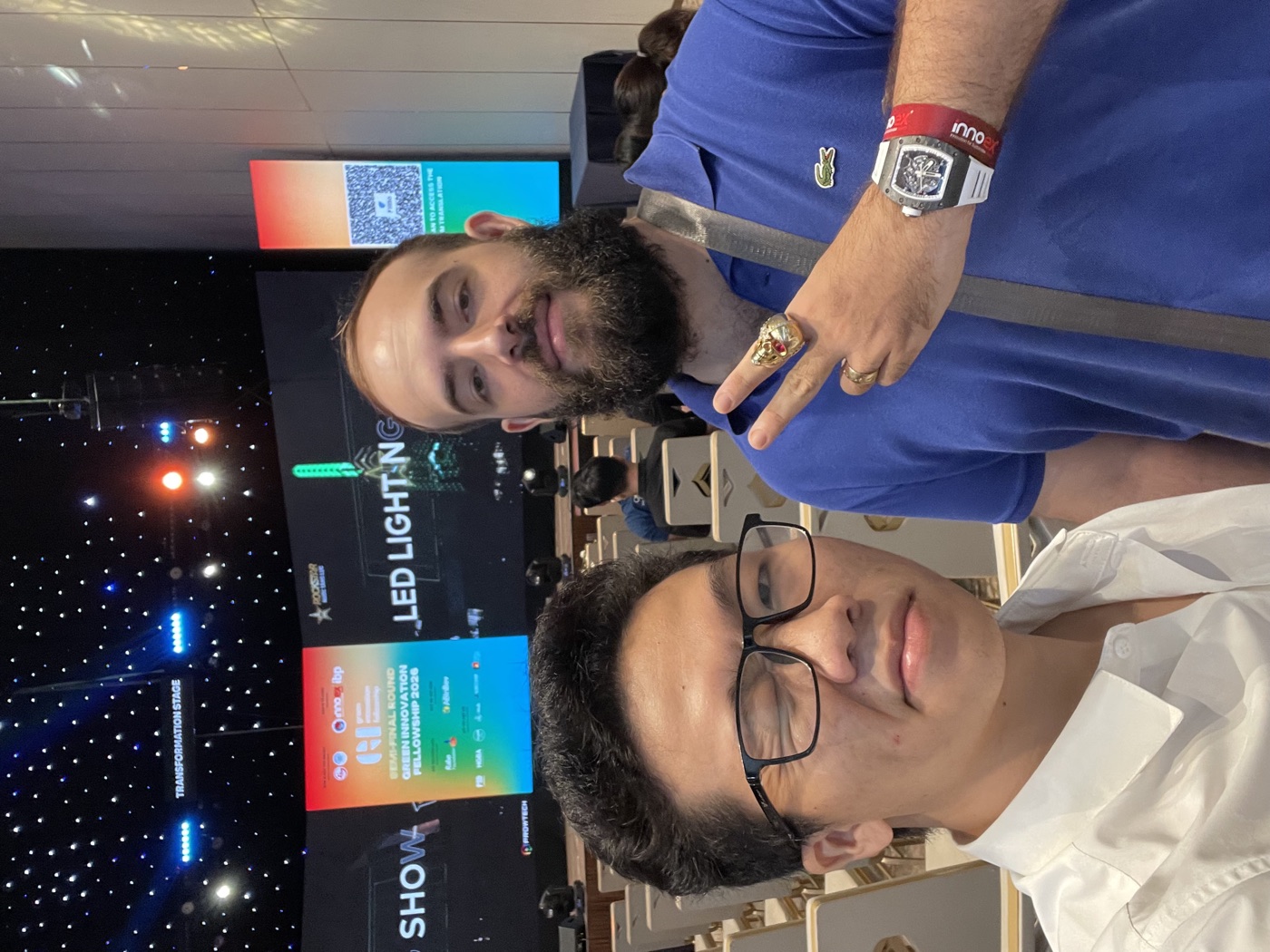 Timothy Ericsson and Đức Nhật attending an innovation session at InnoEx 2026